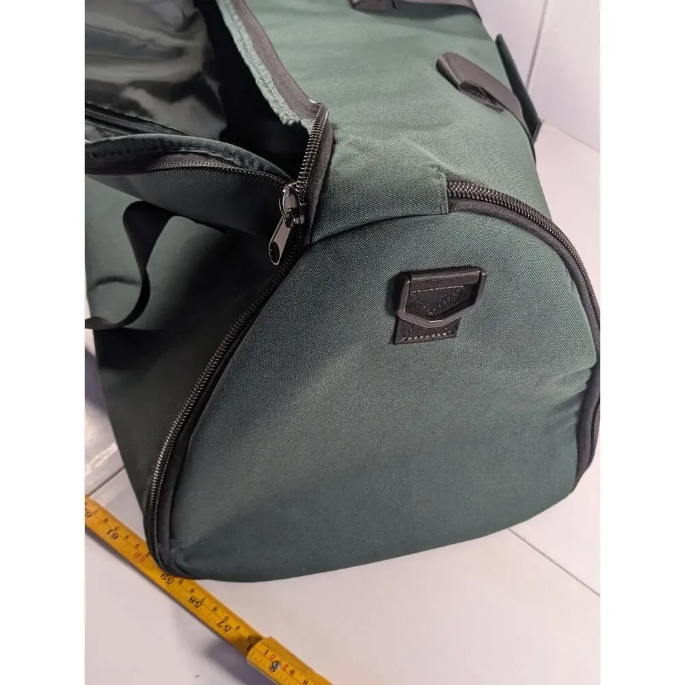 Halfday Garment Duffel Travel Bag Green Carry On Suit Garment Weekender 24
